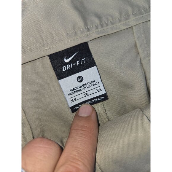 Nike Dri-Fit Mens Casual Beige Golf Pants 40x32 - Picture 3 of 7